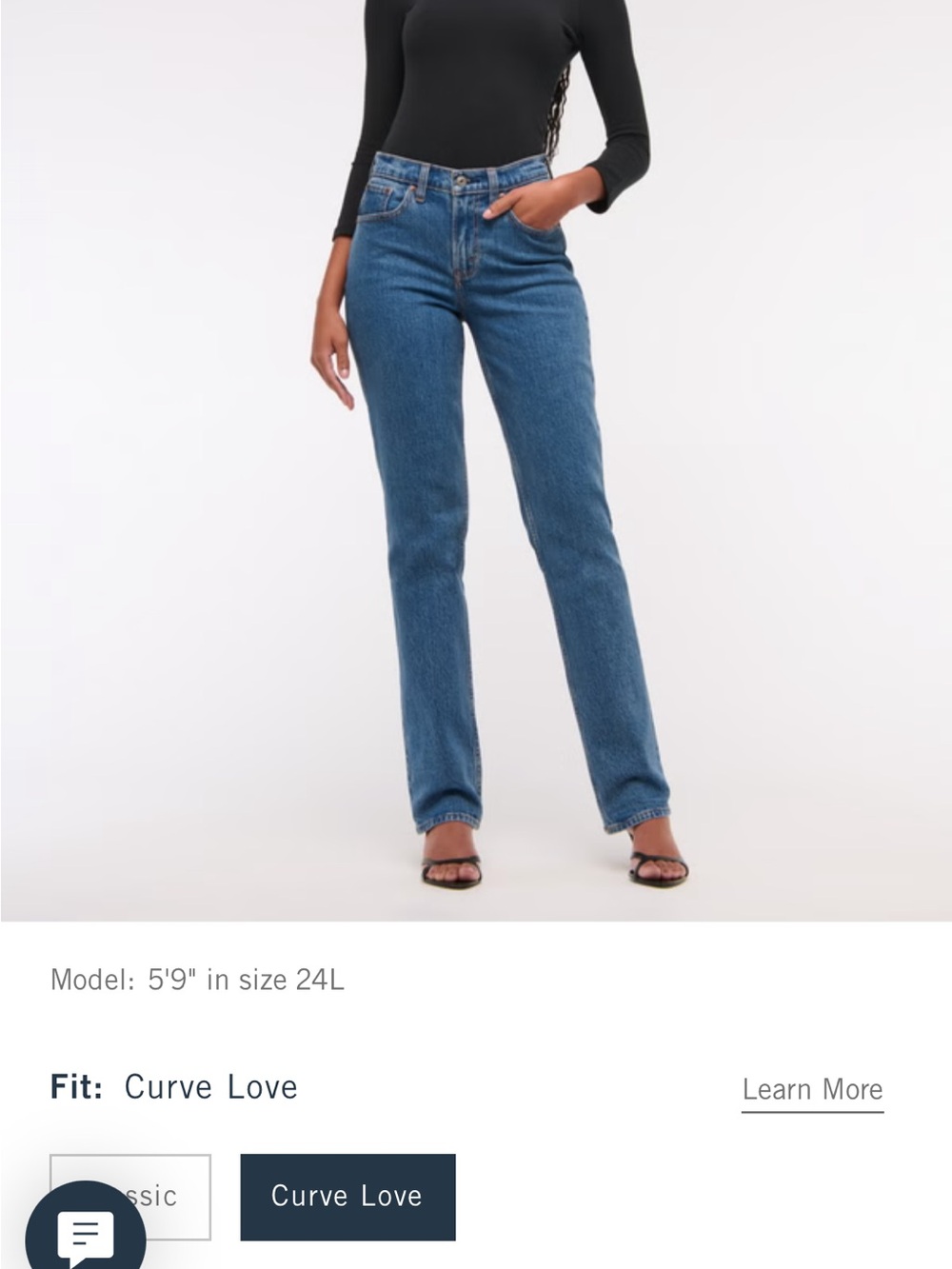Abercrombie '90s Straight Jeans - Dark Marble